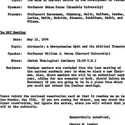 Minutes, 1974-04-17. The St...