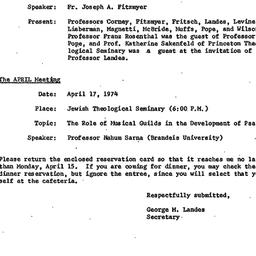 Minutes, 1974-02-20. The St...