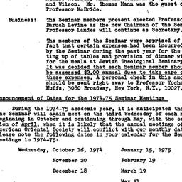 Minutes, 1974-05-15. The St...