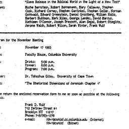 Minutes, 1993-10-20. The St...
