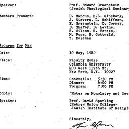 Minutes, 1982-04-21. The St...