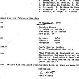 Minutes, 1987-01-21. The St...