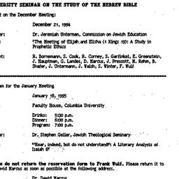 Announcements, 1994-12-21. ...