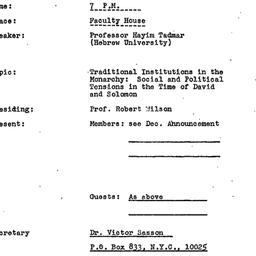 Minutes, 1980-11-19. The St...