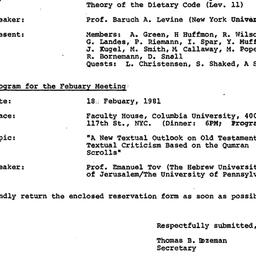 Minutes, 1981-01-21. The St...