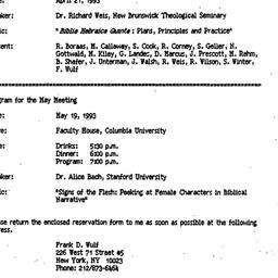 Minutes, 1993-04-21. The St...