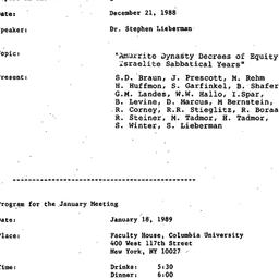 Minutes, 1988-12-21. The St...