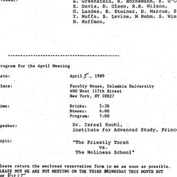 Minutes, 1989-03-15. The St...