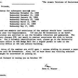 Announcements, 1988-10-19. ...