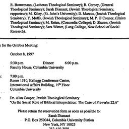 Announcements, 1998-05-21. ...