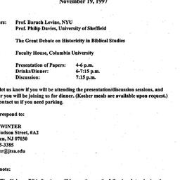 Announcements, 1997-11-19. ...