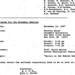 Minutes, 1987-10-21. The St...