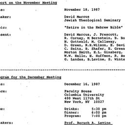 Minutes, 1987-11-18. The St...