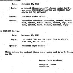 Minutes, 1971-11-17. The St...