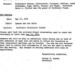 Minutes, 1972-03-15. The St...