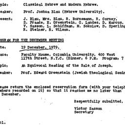 Minutes, 1979-11-21. The St...