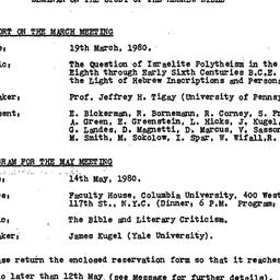 Minutes, 1980-03-19. The St...