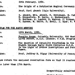 Minutes, 1980-02-20. The St...