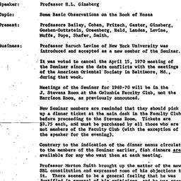 Minutes, 1969-10-15. The St...