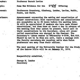 Minutes, 1969-12-17. The St...