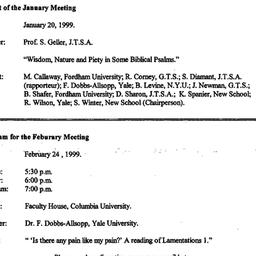 Announcements, 1999-02-24. ...