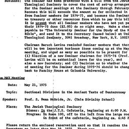 Minutes, 1975-03-19. The St...