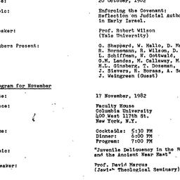 Minutes, 1982-10-20. The St...