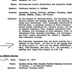 Minutes, 1972-12-20. The St...