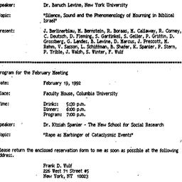 Minutes, 1992-01-22. The St...