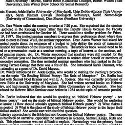 Minutes, 1996-10-16. The St...