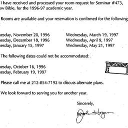 Correspondence, 1997-07-10....