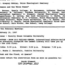 Announcements, 1997-02-19. ...