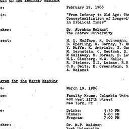 Minutes, 1986-02-19. The St...