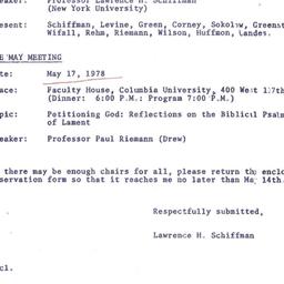 Minutes, 1978-03-15. The St...