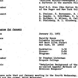 Minutes, 1984-12-19. The St...