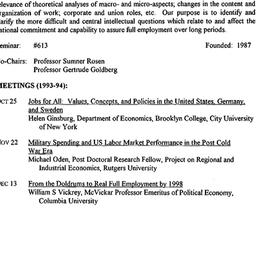 Schedules, Full Employment,...