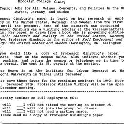 Announcements, 1993-10-25. ...