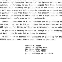 Announcements, 1989-04-25. ...