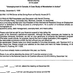 Announcements, 1999-12-06. ...