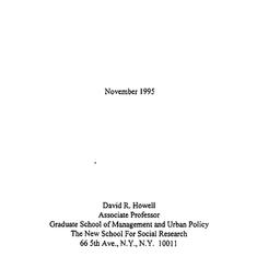 Speaker's paper, 1995-1...