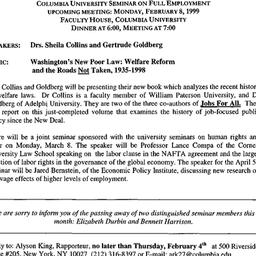 Announcements, 1999-02-08. ...