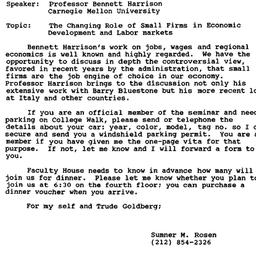 Announcements, 1991-10-08. ...