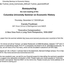 Announcements, 2008-12-04. ...