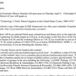 Announcements, 2008-04-03. ...