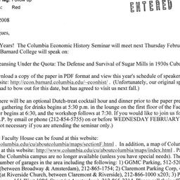 Announcements, 2008-02-07. ...