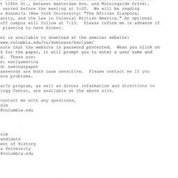 Announcements, 2008-12-09. ...