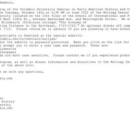 Announcements, 2008-10-14. ...