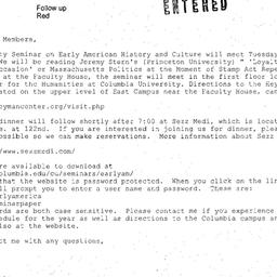 Announcements, 2008-05-13. ...