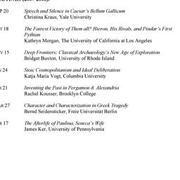 Schedules. Classical Civili...