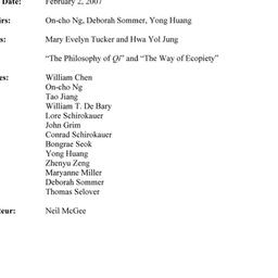 Minutes, 2007-02-02. Neo-Co...